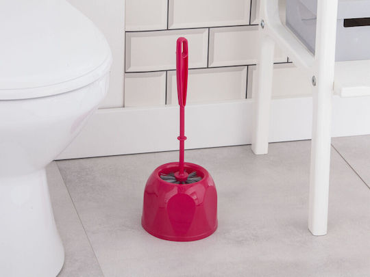 York Plastic Toilet Brush Pink