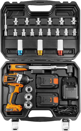 Neo Tools Screwdriver Battery 18V 2x2Ah
