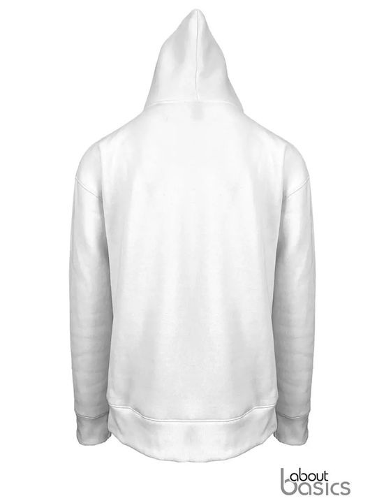 About Basics Men's Long Sleeve Promotional Sweatshirt White