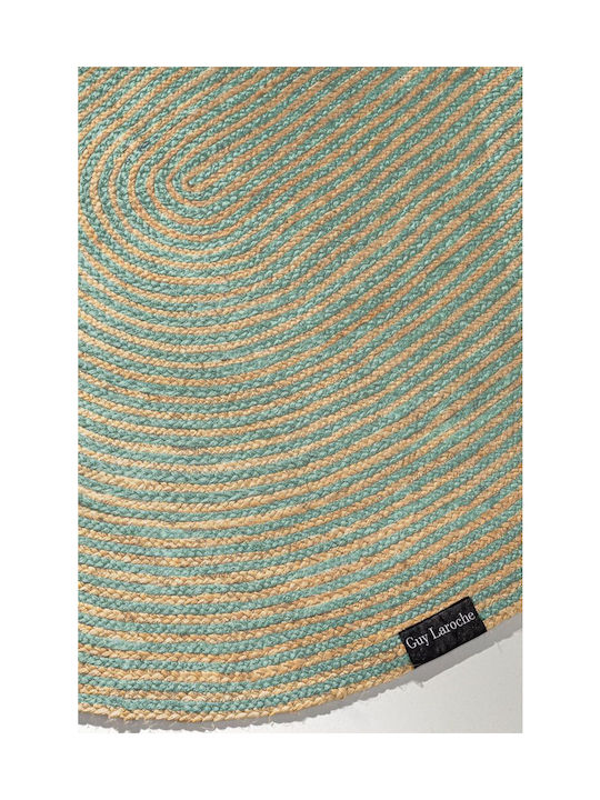 Guy Laroche Hartum Rug Rectangular Summer from Jute Aqua