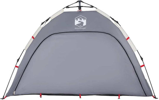 vidaXL Καλοκαιρινή Σκηνή Camping Γκρι για 2 Άτομα 190x140x115εκ.