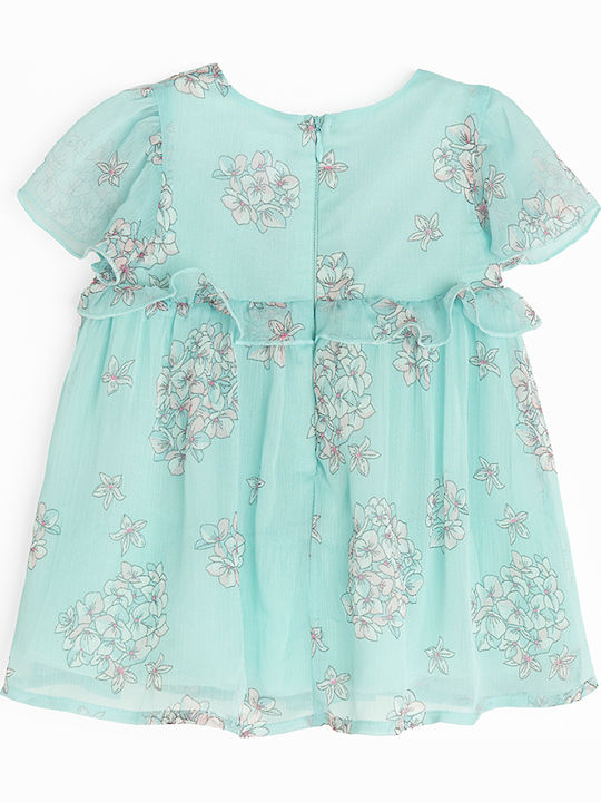 Rochie pentru Copii Mâneca scurta Green