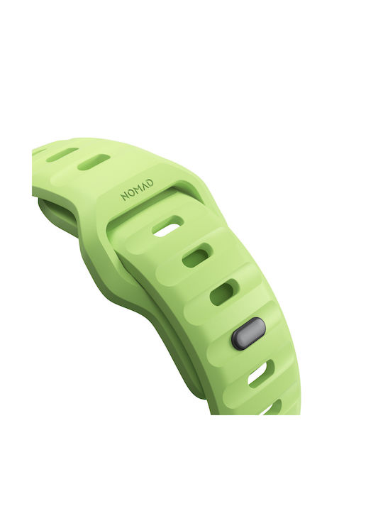 Nomad Sport Strap Special Edition V2 Lsr Waterproof Silicone M L Apple Watch Ultra 2/1 49mm 9 8 7 45mm 6 Se 5 4 44mm 3 2 1 42mm Glow 2.0 Nm01580085