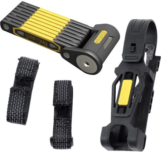 OnGuard Bicycle Folding Lock with Key Black
