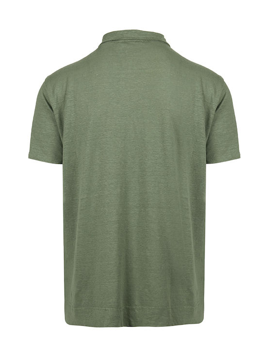 Crossley Men's Short Sleeve Blouse Polo Green