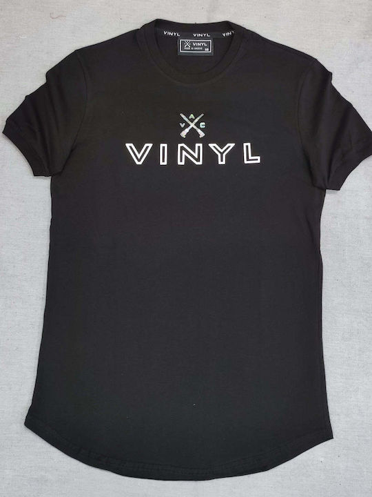 Vinyl Art Clothing Ανδρικό T-shirt Κοντομάνικο Black