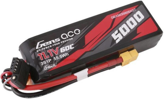 Gens Ace G-tech Μπαταρία Li-Po 11.1V 5000mAh 60C 3S XT60 για Τηλεκατευθυνόμενο
