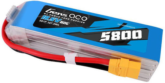 Gens Ace Gens Ace Classic Batterietyp Li-Po 18.5V 5800mAh 60C 5S XT60 für RC-Fahrzeug