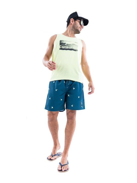 Herren Badebekleidung Bermuda Blue