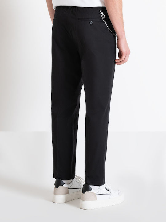 Antony Morato Men's Trousers in Loose Fit Black