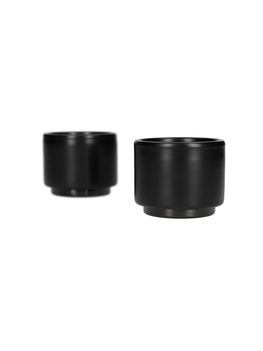Fellow Set Căni Espresso De ceramică Negre 90ml 2buc