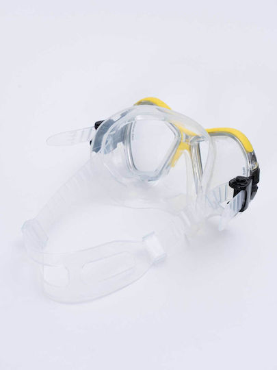 Salvas Mască de Scufundare cu Snorkel Galbenă