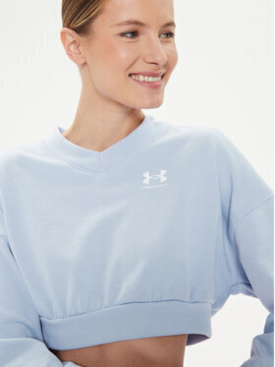 Under Armour Cropped Hanorac pentru Femei Blue