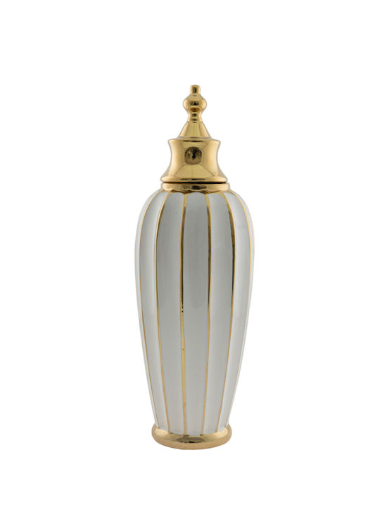 Zen Collection Decorative Vase Gold 15x15x45.5cm