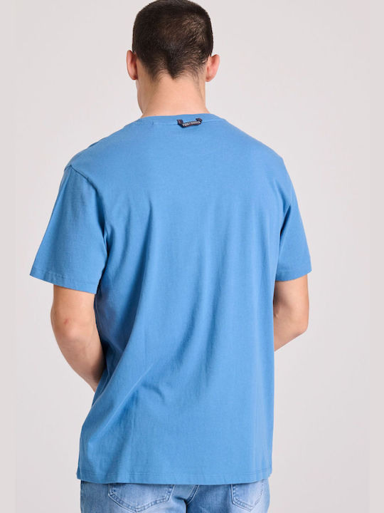 Funky Buddha Men's Short Sleeve T-shirt Light Blue