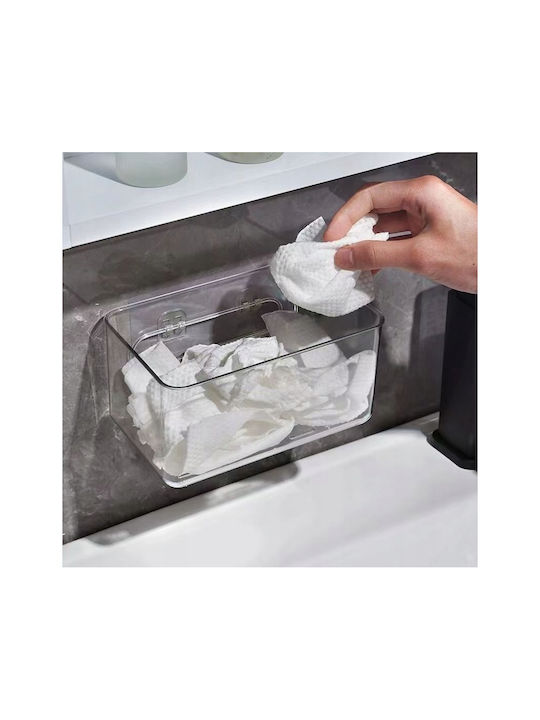 Άγκιστρο Μπάνιου Μονό με Βίδες ​6x14cm Inox Διάφανο