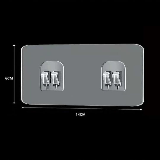 Haken Badezimmer Einzeln Schrauben ​6x14cm Inox Transparentes