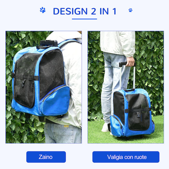 Pawhut Dog/Cat Carrying Gray Backpack L55xW42xH25cm