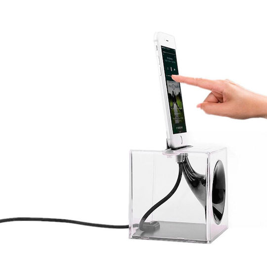Baseus и кабел Lightning Червен (Amplify Sound Charge Dock)