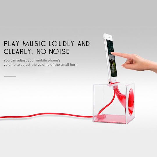 Baseus и кабел Lightning Червен (Amplify Sound Charge Dock)