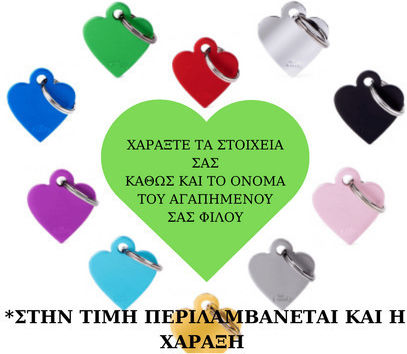 My Family Classic Etichetă Pentru Identificarea Câinelui Labă Albastră Metalică