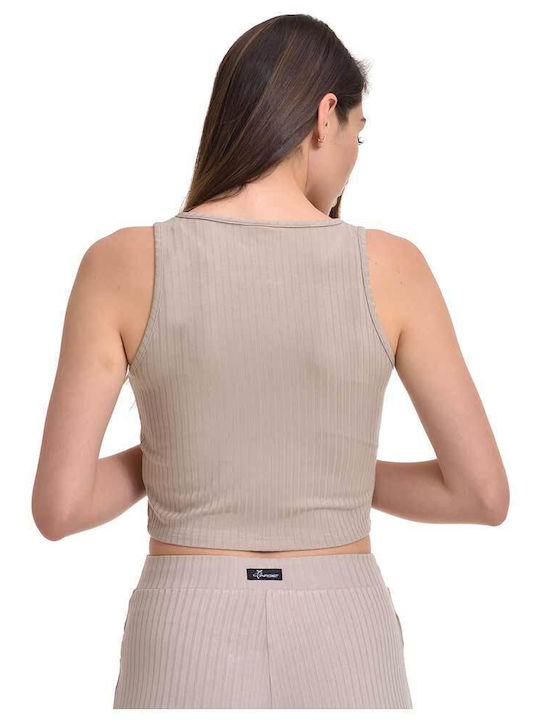 Target Damen Bluse Ärmellos Beige