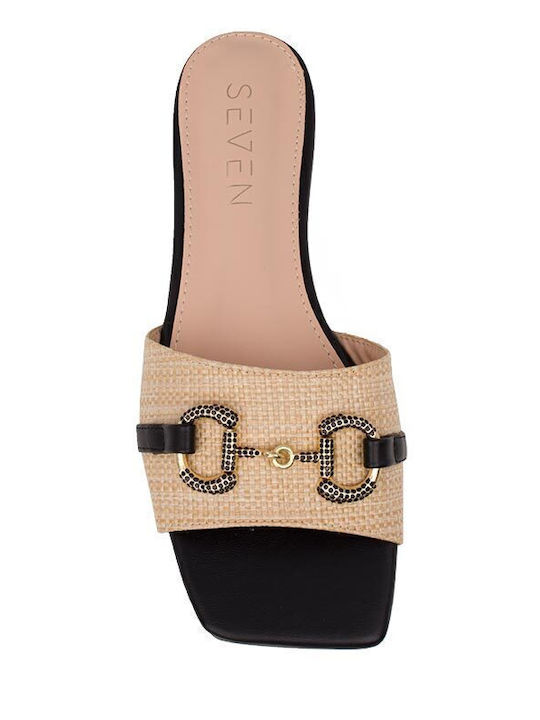 Women's Flat Sandals in Black Color
