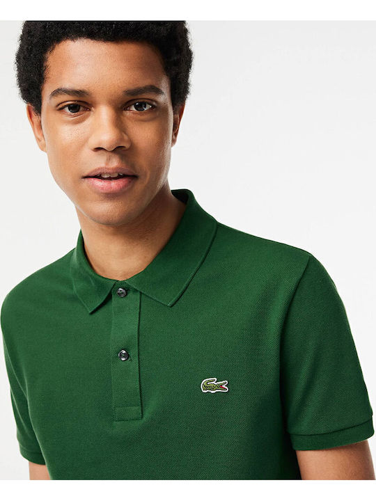 Petit Piqué Polo Short Sleeve Blouse Green