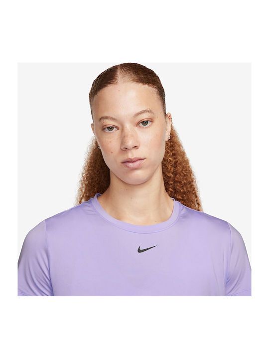 One Classic Damen Sport Bluse Kurzärmelig Schnell Trocknend Flieder