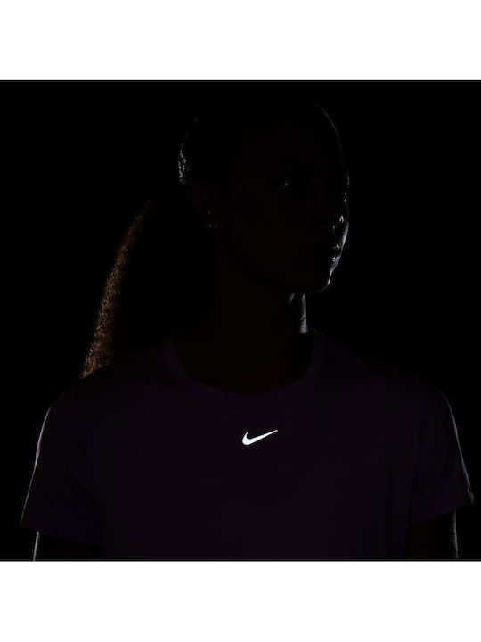 One Classic Damen Sport Bluse Kurzärmelig Schnell Trocknend Flieder