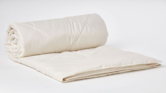 Valeria Home Pătură Simplă cu Umplere din Amestec de In și Mătase 160x200 cm Bej 200 GSM