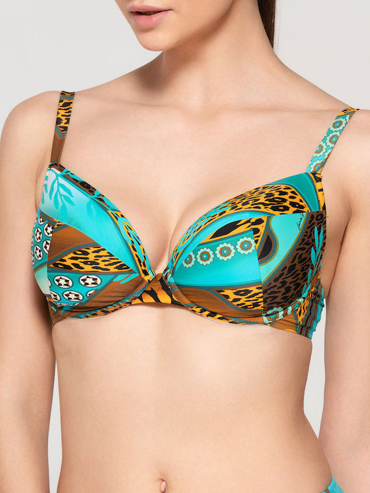 Bikini Sutien Cu burete Animal Print