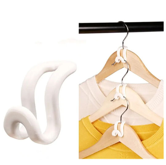 Hanger Organizer Hooks Zola Plastic Light Grey 3.3x2.4 cm