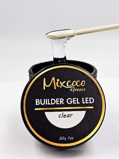 Mixcoco Гел за строители Гел за изкуствени нокти Прозрачен 30гр