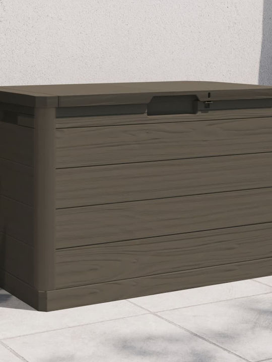 vidaXL Outdoor Storage Box 160lt Brown L77.5xW44.5xH53cm