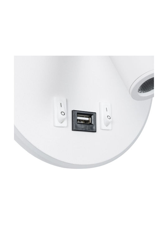 GloboStar Lady-R Modern Leuchte Wand mit Integrierter LED und Neutralweißes Licht 15x7cm