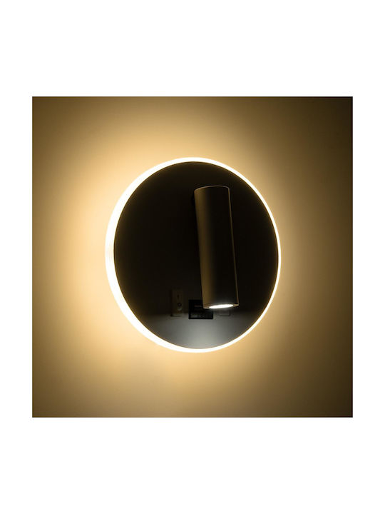 GloboStar Lady-R Modern Leuchte Wand mit Integrierter LED und Neutralweißes Licht 15x7cm
