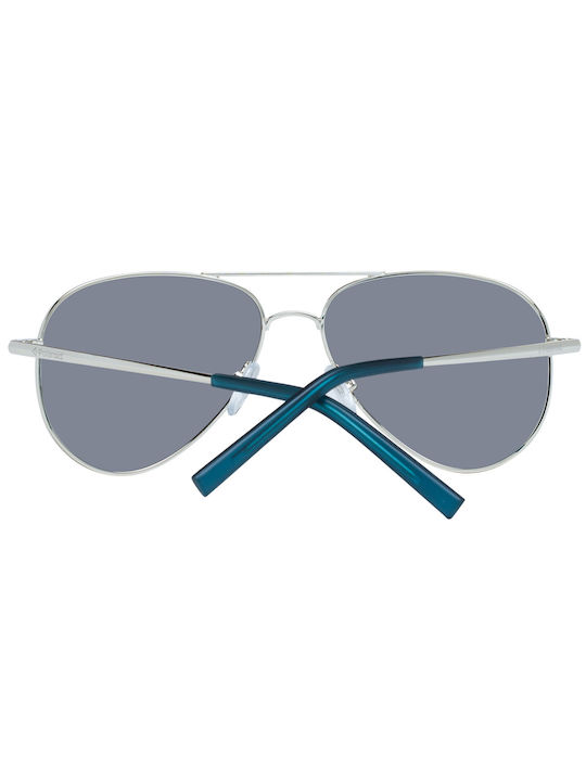 Polaroid Sunglasses with Silver Metal Frame and Blue Mirror Lens PLD6012/N J5G/JY