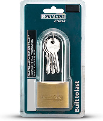 Bormann Pro BLK1010 Λουκέτο Μακρύλαιμο με Κλειδί 30mm