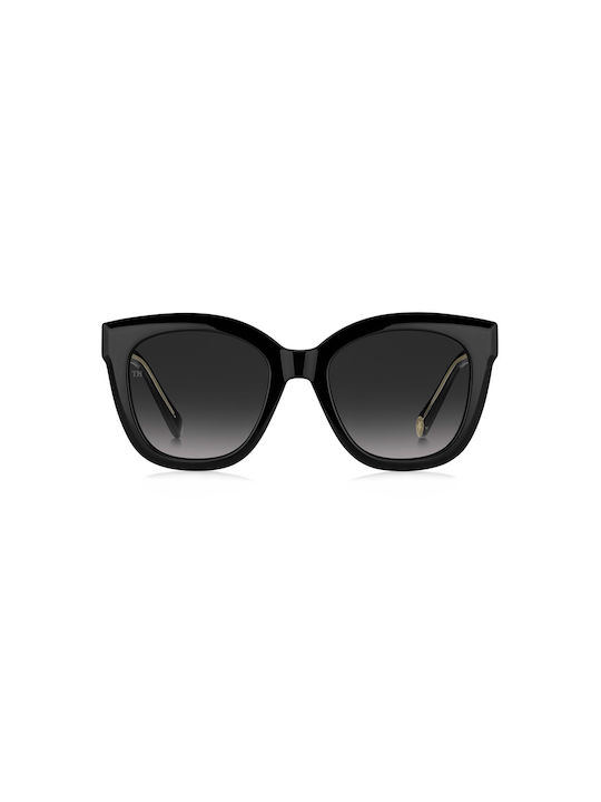 Tommy Hilfiger Sonnenbrillen mit Schwarz Rahmen und Schwarz Verlaufsfarbe Linse TH1884/S 807/9O
