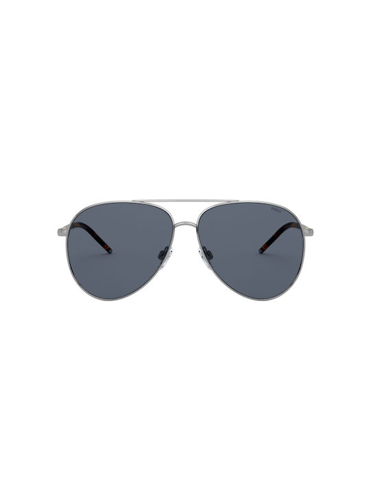 Ralph Lauren Sunglasses with Silver Metal Frame and Gray Mirror Lens PO3131 900287