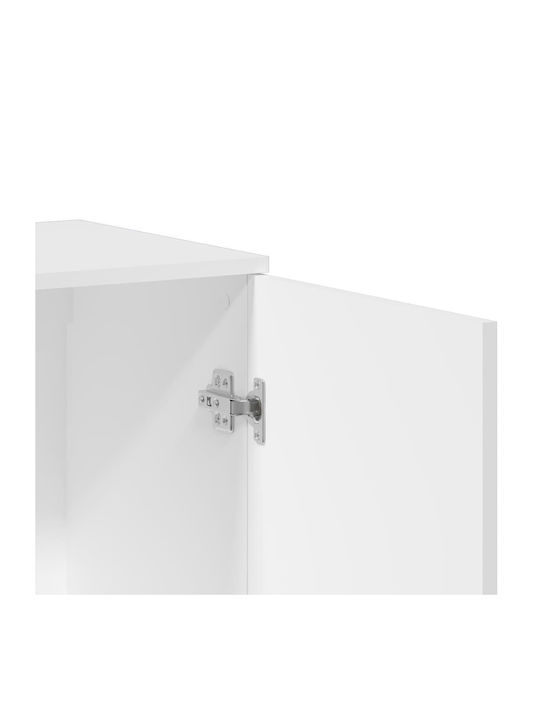 Sideboard Wooden White 218x38x80cm