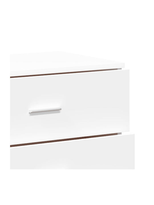 Sideboard Wooden White 218x38x80cm