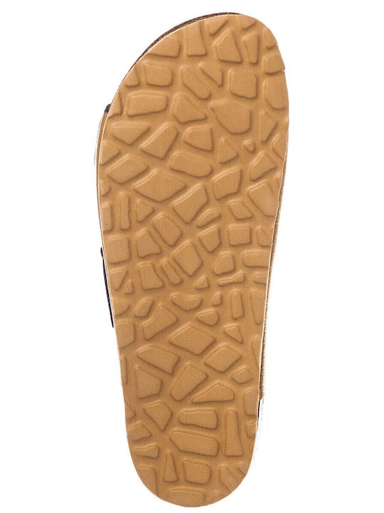 Leder Flache Sandalen für Damen Bronze