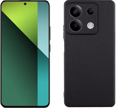 Volte-Tel Carbon Lift Full Camera Protection Umschlag Rückseite Silikon Schwarz (Redmi Note 13 Pro 5G / Poco X6)