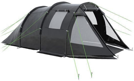 Campingzelt Tunnel Schwarz für 4 Personen 475x264x172cm