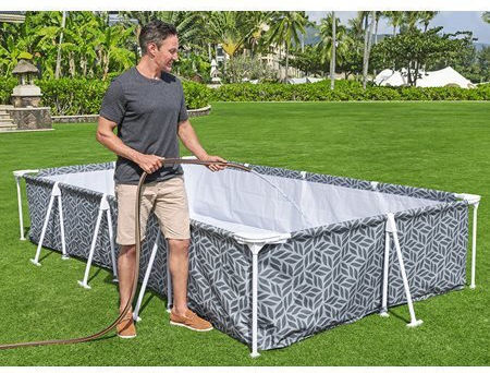Bestway Steel Pro Swimming Pool with Metallic Frame 366x201x66cm Gray