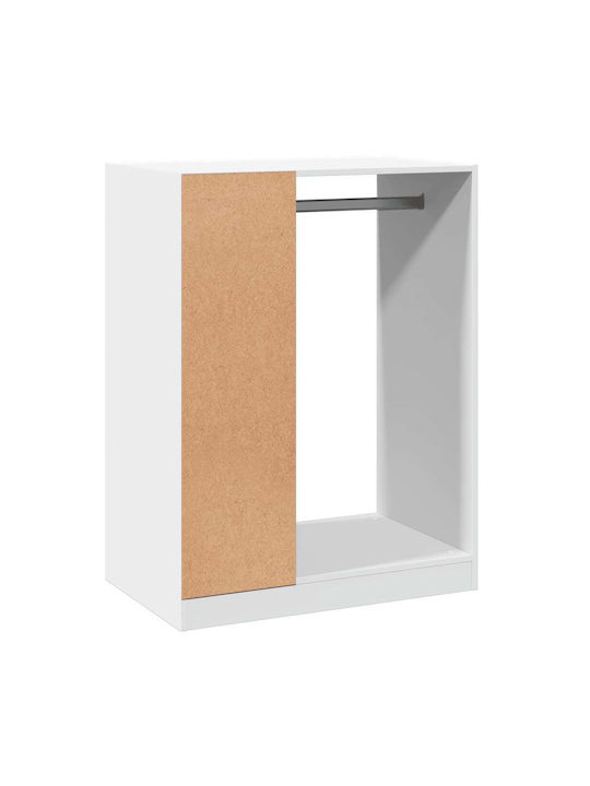 vidaXL Κρεμάστρα Δαπέδου από Ξύλο Λευκή 77x48x102cm
