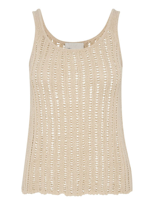 Bluza Damă De Vară Din Bumbac Fără Mâneci Birch Bej