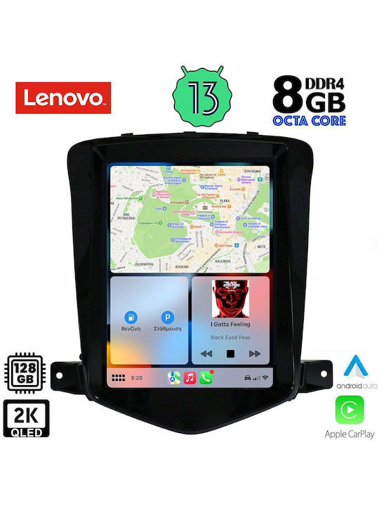 Lenovo Ηχοσύστημα Αυτοκινήτου 2DIN με Clima (Bluetooth/USB/AUX/WiFi/GPS/Apple-Carplay/Android-Auto) με Οθόνη Αφής 9.7"